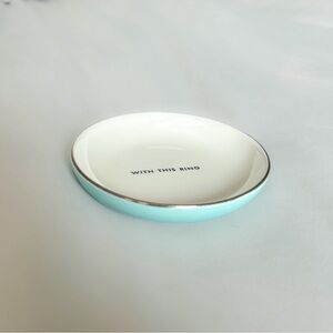 Kate Spade “something blue” Take The Cake ring holder.